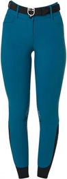 Equestro Reithose Damen mit Mid Grip in Blau Größe 42 – Bild 1 von 8