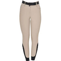 Produktbild von Equestro Reithose Damen mit Mid Grip Stones Logo in Beige