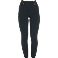 Produktbild von Equestro Reithose Damen Winter mit Fleece Full Grip Schwarz Größe S