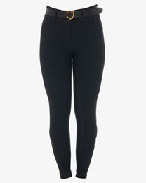 Produktbild von Equestro Reithose EO High Waist Damen mit Vollgrip in Schwarz