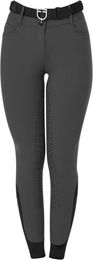 Equestro Reithose Full Grip mit hoher Taille für Damen in Grau Größe 36 – Bild 1 von 1