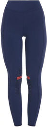 Produktbild von Equestro Reithose für Damen aus leichtem Stretch-Stoff mit vollem Grip in Blau XL