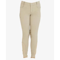 Produktbild von Equestro Reithose für Kinder aus technischem Stoff mit Grip in Beige für 8-Jährige