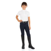 Produktbild von Equestro Reithose Kasumi für Kinder aus Baumwolle Blau 38
