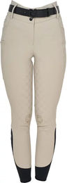 Produktbild von Equestro Reithose Mid Grip Damen Monogram Beige