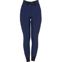 Produktbild von Equestro Reithose Mid Grip Damen Monogram Blau