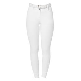 Equestro Reithose mit Kniebesatz für Damen in Weiß Größe 40 – Bild 1 von 7