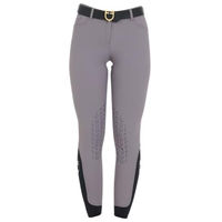 Produktbild von Equestro Reithose Zenda Light Damen Grau Grösse 42 mit Mid Grip und Silikon für den Sommer