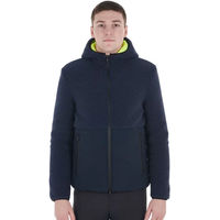 Produktbild von Equestro Reitjacke Fleece mit Kapuze für Herren in Blau Größe S