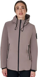 Equestro Reitjacke für Damen mit Kapuze aus technischem Stoff wasserabweisend Größe L – Bild 1 von 2