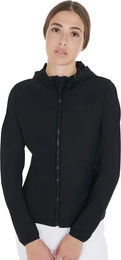 Produktbild von Equestro Reitjacke für Damen als technische Steppjacke mit Kapuze in Schwarz XL