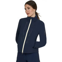 Produktbild von Equestro Reitjacke für Damen aus Nylon in Blau Größe XL wasserabweisend