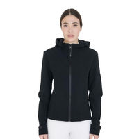 Produktbild von Equestro Reitjacke für Damen aus Softshell in Schwarz, wasserdicht, Größe XL
