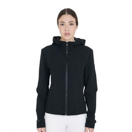 Equestro Reitjacke für Damen aus Softshell wasserdicht mit Kapuze Schwarz Größe S – Bild 1 von 4
