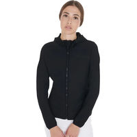 Produktbild von Equestro Reitjacke für Damen mit Kapuze wasserabweisend Schwarz Größe S