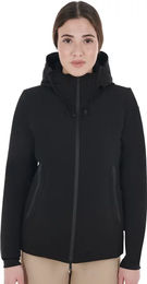 Equestro Reitjacke für Damen mit Kapuze wasserabweisend Schwarz XS – Bild 1 von 1