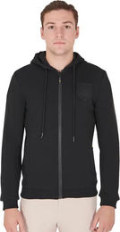 Produktbild von Equestro Reitjacke für Herren als Fleece-Kapuzenjacke für den Winter in Schwarz XXL
