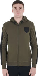 Produktbild von Equestro Reitjacke für Herren als Fleece-Kapuzenjacke in Grün Größe S