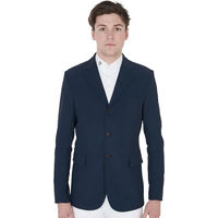 Produktbild von Equestro Reitjacke für Herren mit Mesh-Einsatz Sommer Blau Größe S