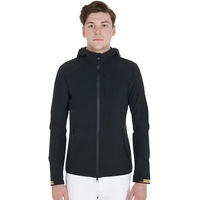 Produktbild von Equestro Reitjacke für Herren wasserdicht und atmungsaktiv mit Kapuze Schwarz XL