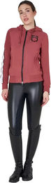 Produktbild von Equestro Reitjacke Kapuzenjacke für Damen aus Baumwolle Rot XS