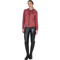 Produktbild von Equestro Reitjacke Kapuzenjacke für Damen aus Baumwolle Rot XS