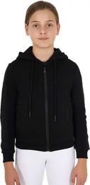 Produktbild von Equestro Reitjacke Kapuzenjacke für Kinder aus Baumwolle Schwarz