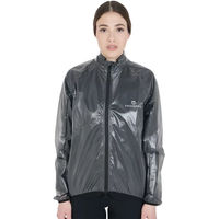 Produktbild von Equestro Reitjacke Unisex wasserabweisend Schwarz Grau Transparent