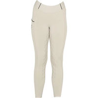 Produktbild von Equestro Reitleggings Full Grip für Mädchen in Grau und Beige aus Polyamid und Elastan
