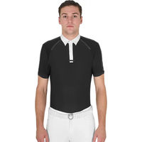 Produktbild von Equestro Reitpolo für Herren aus Baumwolle Schwarz XS