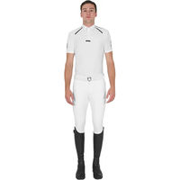 Produktbild von Equestro Reitpolo für Herren aus Baumwolle Weiß XL
