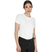Produktbild von Equestro Reitshirt aus Baumwolle für Damen in Weiß Größe S