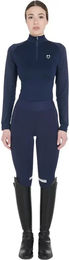 Produktbild von Equestro Reitshirt Baselayer für Damen in Blau Größe S