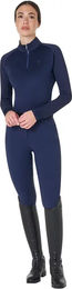 Produktbild von Equestro Reitshirt Baselayer für Damen in Blau Grösse XS