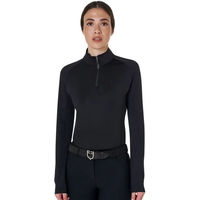 Produktbild von Equestro Reitshirt Baselayer für Damen in Schwarz Größe S