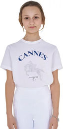 Produktbild von Equestro Reitshirt Cannes für Kinder aus Baumwolle Weiß
