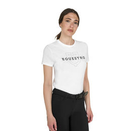 Produktbild von Equestro Reitshirt Damen aus Baumwolle Weiß