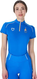 Produktbild von Equestro Reitshirt Damen Blau Größe L
