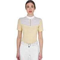 Produktbild von Equestro Reitshirt Damen Polo mit Strassdetails Gelb Größe S