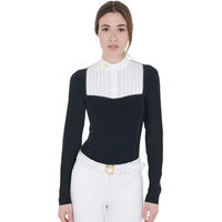 Produktbild von Equestro Reitshirt Damen Schwarz Baumwolle XL
