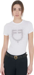 Produktbild von Equestro Reitshirt Damen Slim-Fit aus Baumwolle Weiß XS