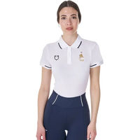 Produktbild von Equestro Reitshirt Damen Sommer Reitpolo Weiß XS