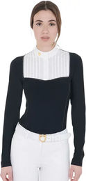 Equestro Reitshirt Damen Winter Baumwolle Schwarz Größe S – Bild 1 von 2