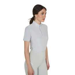 Produktbild von Equestro Reitshirt EO Polo 261 Perlen Damen Grau