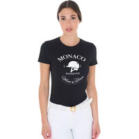 Produktbild von Equestro Reitshirt für Damen aus Baumwolle Schwarz XS