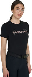 Equestro Reitshirt für Damen aus Baumwolle Schwarz XS – Bild 1 von 1