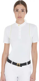 Produktbild von Equestro Reitshirt für Damen aus Baumwolle Weiß Größe L