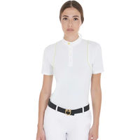 Produktbild von Equestro Reitshirt für Damen aus Baumwolle Weiß Größe L