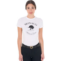 Produktbild von Equestro Reitshirt für Damen aus Baumwolle Weiß XS