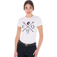 Produktbild von Equestro Reitshirt für Damen aus Baumwolle Weiß XS